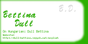 bettina dull business card